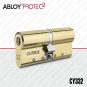 Цилиндр Abloy Protec 2 Hard CY332 ключ-ключ, 98 мм (37х61), латунь полированная, закаленный корпус в Одессе