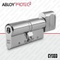 Цилиндр Abloy Protec 2 Hard CY333 ключ-тумблер, 123 мм (57х66), хром полированный, закаленный корпус в Одессе