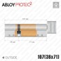 Цилиндр Abloy Protec 2 CY323 ключ-тумблер, 107 мм (36х71), хром матовый в Одессе