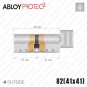 Цилиндр Abloy Protec 2 CY323 ключ-тумблер, 82 мм (41х41), хром матовый в Одессе