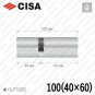 Циліндр CISA C3000 ключ-ключ, 100 мм (40х60) в Одесі