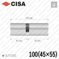Циліндр CISA C3000 ключ-ключ, 100 мм (45х55) в Одесі