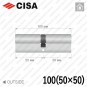 Циліндр CISA C3000 ключ-ключ, 100 мм (50х50) в Одесі