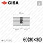 Циліндр CISA C3000 ключ-ключ, 60 мм (30х30) в Одесі