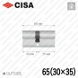 Циліндр CISA C3000 ключ-ключ, 65 мм (30х35) в Одесі