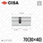 Циліндр CISA C3000 ключ-ключ, 70 мм (30х40) в Одесі