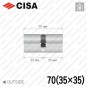Циліндр CISA C3000 ключ-ключ, 70 мм (35х35) в Одесі