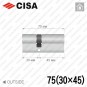 Циліндр CISA C3000 ключ-ключ, 75 мм (30х45) в Одесі