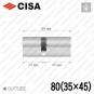 Циліндр CISA C3000 ключ-ключ, 80 мм (35х45) в Одесі