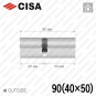 Циліндр CISA C3000 ключ-ключ, 90 мм (40х50) в Одесі