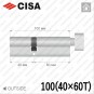 Циліндр CISA C3000 ключ-тумблер, 100 мм (40х60) в Одесі
