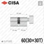Циліндр CISA C3000 ключ-тумблер, 60 мм (30х30) в Одесі