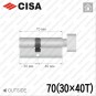 Циліндр CISA C3000 ключ-тумблер, 70 мм (30х40) в Одесі