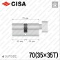 Циліндр CISA C3000 ключ-тумблер, 70 мм (35х35) в Одесі