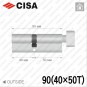 Циліндр CISA C3000 ключ-тумблер, 90 мм (40х50) в Одесі