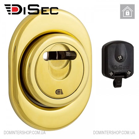 Магнитная броненакладка DiSec 3GDM (полированная латунь)