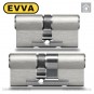 Цилиндр EVVA 4KS ключ-ключ, 132 мм (61х71), никель матовый в Одессе