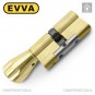 Цилиндр EVVA 4KS ключ-тумблер, 112 мм (46х66), латунь полированная в Одессе