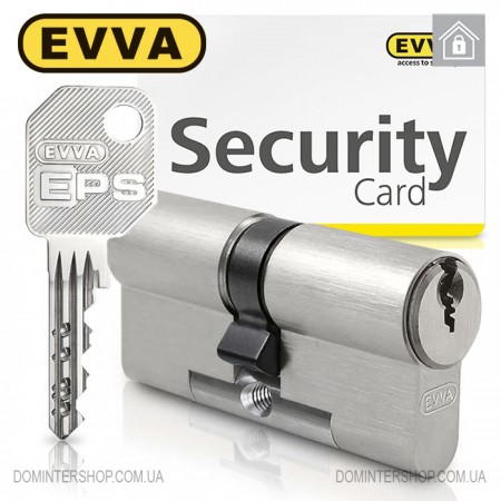 Циліндр EVVA EPS (ключ-ключ), 62(31/31), нікель матовий