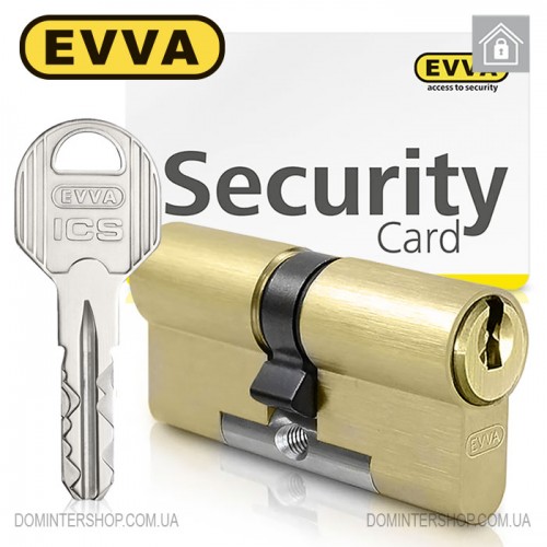 Купить Цилиндр EVVA ICS ключ-ключ, 97 мм (31х66), латунь матовая Одесса