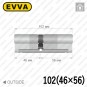 Цилиндр EVVA 4KS ключ-ключ, 102 мм (46х56), латунь полированная Цилиндр EVVA 4KS ключ-ключ, 102 мм (46х56), латунь полированная в Одессе