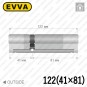 Цилиндр EVVA 4KS ключ-ключ, 122 мм (41х81), никель матовый Цилиндр EVVA 4KS ключ-ключ, 122 мм (41х81), никель матовый в Одессе