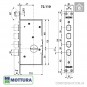 Врезной замок Mottura 72.110 в Одессе