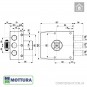 Накладной замок Mottura 30.401 D правый в Одессе