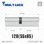 Цилиндр Mul-T-Lock MTL600 (ключ-ключ), 120(55/65), латунь полированная в Одессе