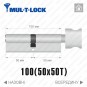 Цилиндр Mul-T-Lock MTL400 (ключ-тумблер), 100(50/50), никель матовый в Одессе