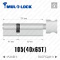 Цилиндр Mul-T-Lock MTL800 (ключ-тумблер), 105(40/65), никель матовый в Одессе