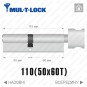 Цилиндр Mul-T-Lock MTL400 (ключ-тумблер), 110(50/60), никель матовый в Одессе