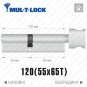 Цилиндр Mul-T-Lock MTL600 (ключ-тумблер), 120(55/65), латунь полированная в Одессе