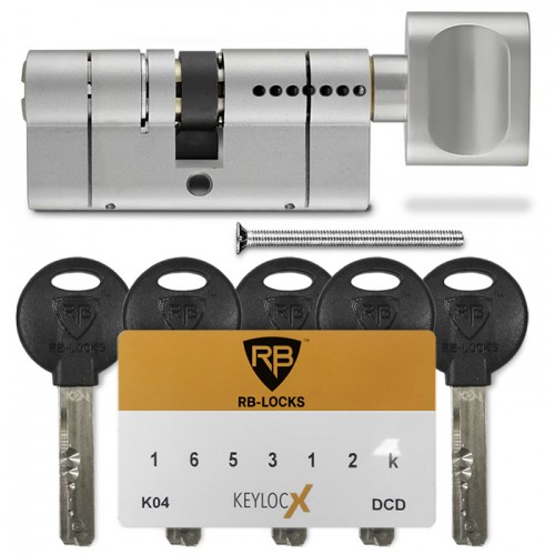 Купити Циліндр RB-Locks Keylocx (ключ-тумблер), 66(33/33), нікель матовий Одеса