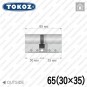 Циліндр Tokoz PRO 300 ключ-ключ, 65 мм (30х35), нікель матовий в Одесі