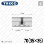 Циліндр Tokoz PRO 300 ключ-ключ, 70 мм (35х35), нікель матовий в Одесі