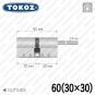 Циліндр Tokoz PRO 300 ключ-шток, 60 мм (30х30), нікель матовий в Одесі