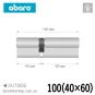 Циліндр Abaro B100 (ключ-ключ), 100(40/60), нікель сатин Циліндр Abaro B100 (ключ-ключ), 100(40/60), нікель сатин в Одесі