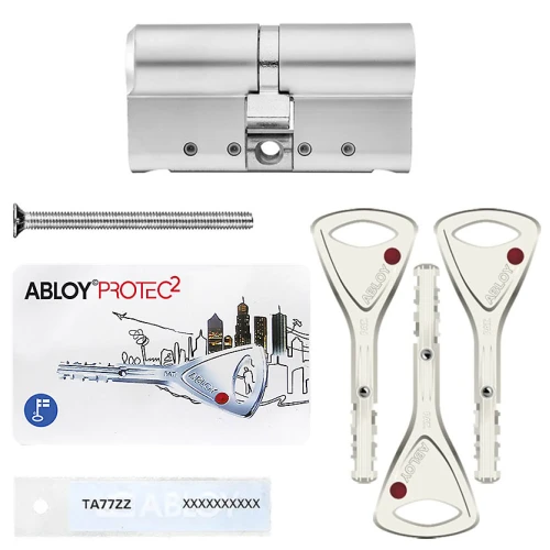 Купить Цилиндр Abloy Protec 2 Hard CY332 ключ-ключ, 128 мм (47х81), хром матовый, закаленный корпус Одесса