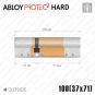 Цилиндр Abloy Protec 2 Hard CY332 ключ-ключ, 108 мм (37х71), хром полированный, закаленный корпус Цилиндр Abloy Protec 2 Hard CY332 ключ-ключ, 108 мм (37х71), хром полированный, закаленный корпус в Одессе