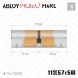 Цилиндр Abloy Protec 2 Hard CY332 ключ-ключ, 113 мм (57х56), латунь полированная, закаленный корпус Цилиндр Abloy Protec 2 Hard CY332 ключ-ключ, 113 мм (57х56), латунь полированная, закаленный корпус в Одессе