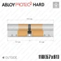 Цилиндр Abloy Protec 2 Hard CY332 ключ-ключ, 118 мм (57х61), хром полированный, закаленный корпус Цилиндр Abloy Protec 2 Hard CY332 ключ-ключ, 118 мм (57х61), хром полированный, закаленный корпус в Одессе