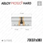 Цилиндр Abloy Protec 2 Hard CY332 ключ-ключ, 73 мм (37х36), латунь полированная, закаленный корпус Цилиндр Abloy Protec 2 Hard CY332 ключ-ключ, 73 мм (37х36), латунь полированная, закаленный корпус в Одессе
