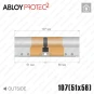 Цилиндр Abloy Protec 2 CY322 ключ-ключ, 107 мм (51х56), хром полированный Цилиндр Abloy Protec 2 CY322 ключ-ключ, 107 мм (51х56), хром полированный в Одессе