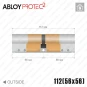Циліндр Abloy Protec 2 CY322 ключ-ключ, 112 мм (56х56), хром полірований в Одесі