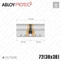 Циліндр Abloy Protec 2 CY322 ключ-ключ, 72 мм (36х36), хром полірований в Одесі