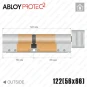 Цилиндр Abloy Protec 2 CY323 ключ-тумблер, 122 мм (56х66), хром матовый в Одессе