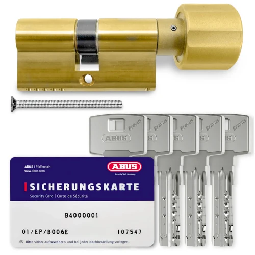 Купити Циліндр Abus Bravus 4000 Compact ключ-тумблер, 90 мм (40х50), латунь матова Одеса