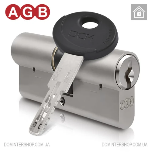 Купить Цилиндр AGB SCUDO DCK (ключ-ключ), 70(35/35), никель матовый Одесса