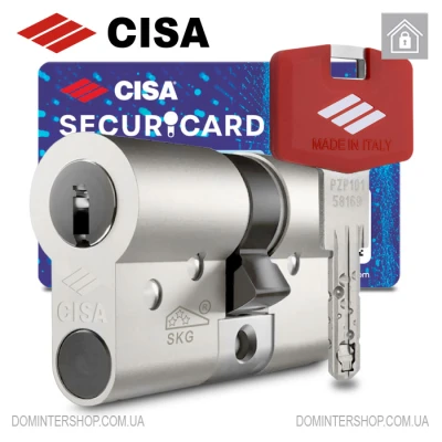 Цилиндр CISA RX (ключ-ключ), 100(40/60), никель